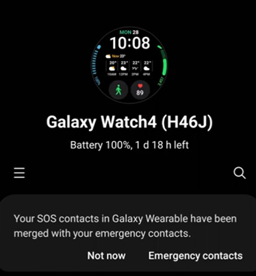 update samsung wearable version