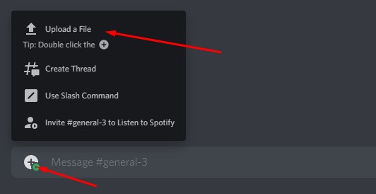 upload tidal file to discord