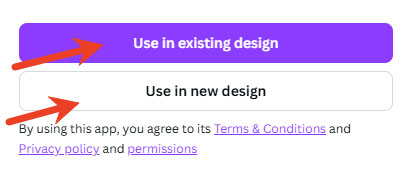 open canva existing or new design