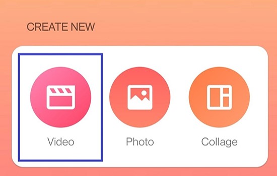 create new video on inshot app