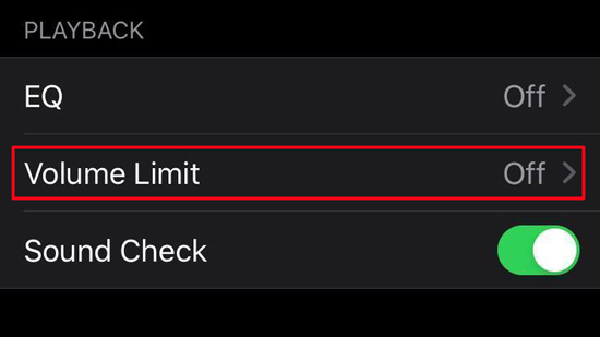 turn off volume limit to make apple music louder