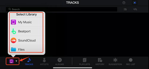 import tidal into wedj
