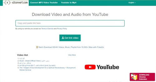 x2convert youtube to mp3 converter online