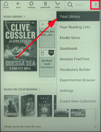 your library on kindle