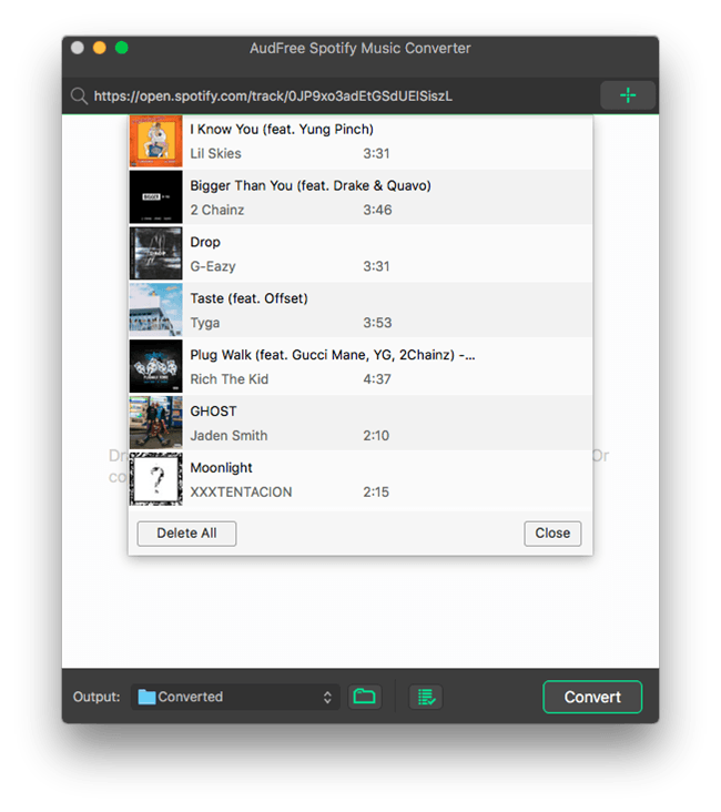 AudFree Spotify Music Converter 1.2.1 破解版 强大的音乐转换器