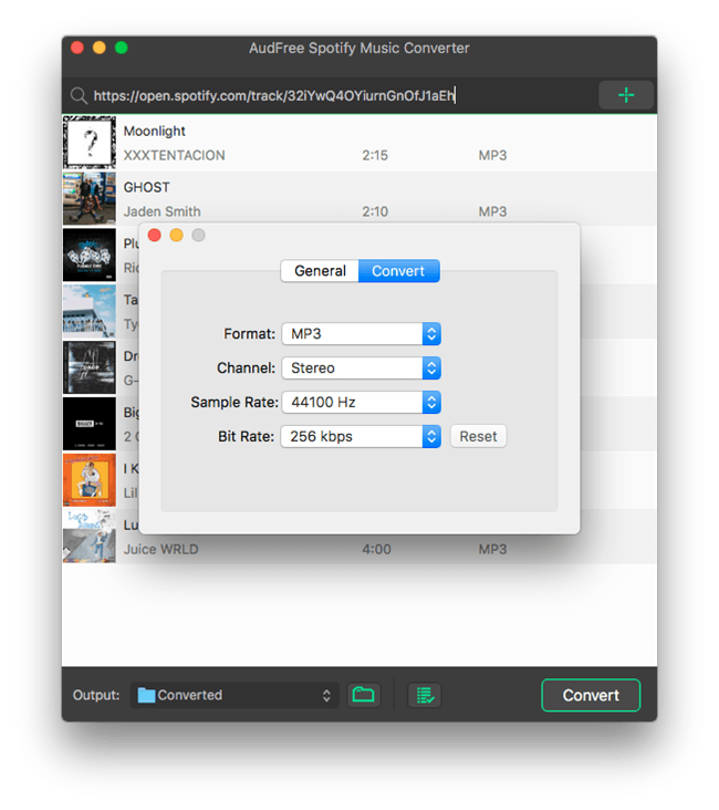 set output spotify as sandisk supported format