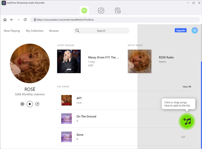 add pandora music to converting list
