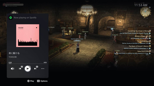 how to allow background activity on spotify on ps5